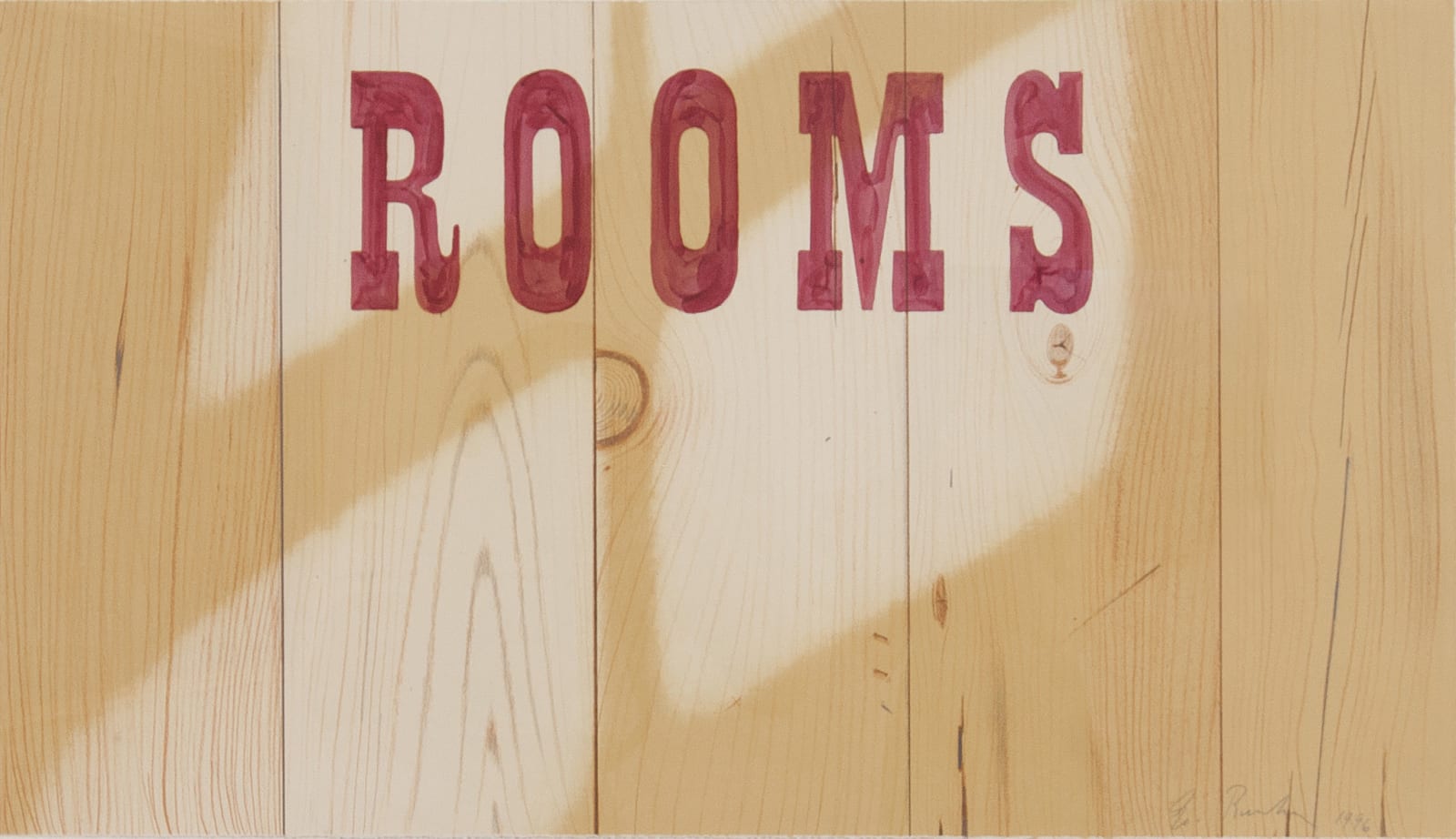 Ed Ruscha, Rooms, 1996
