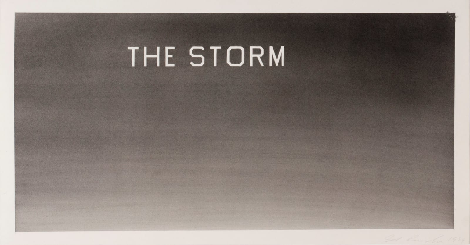 Ed Ruscha, The Storm, 1984