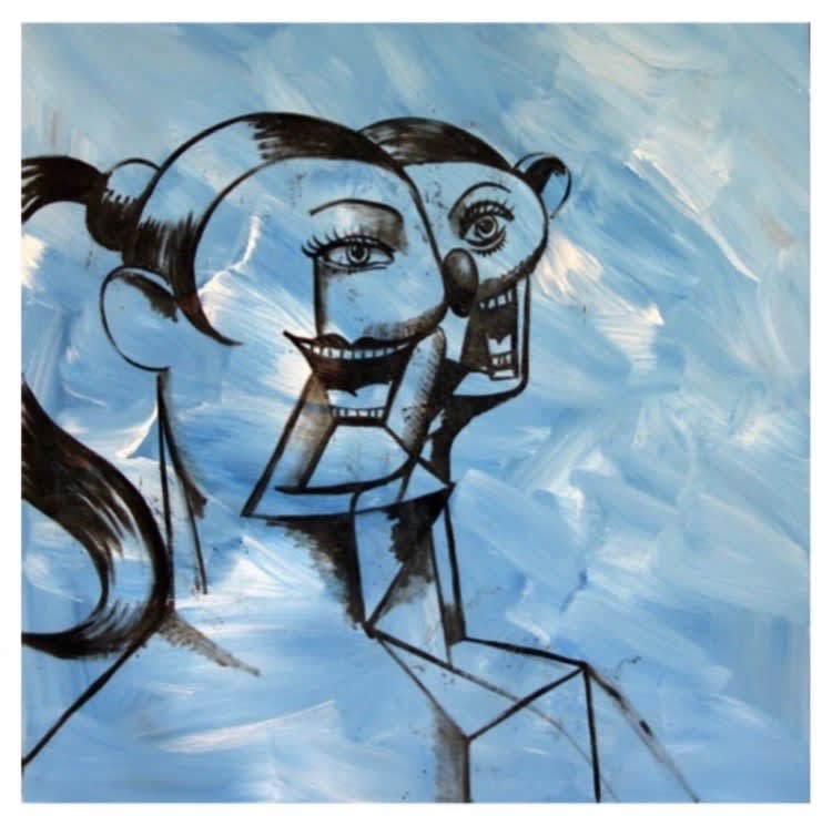George Condo, Girl with Ponytail, 2011