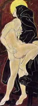Masami Teraoka, Confessional Series/Pregnant Nun's Secret, 1994