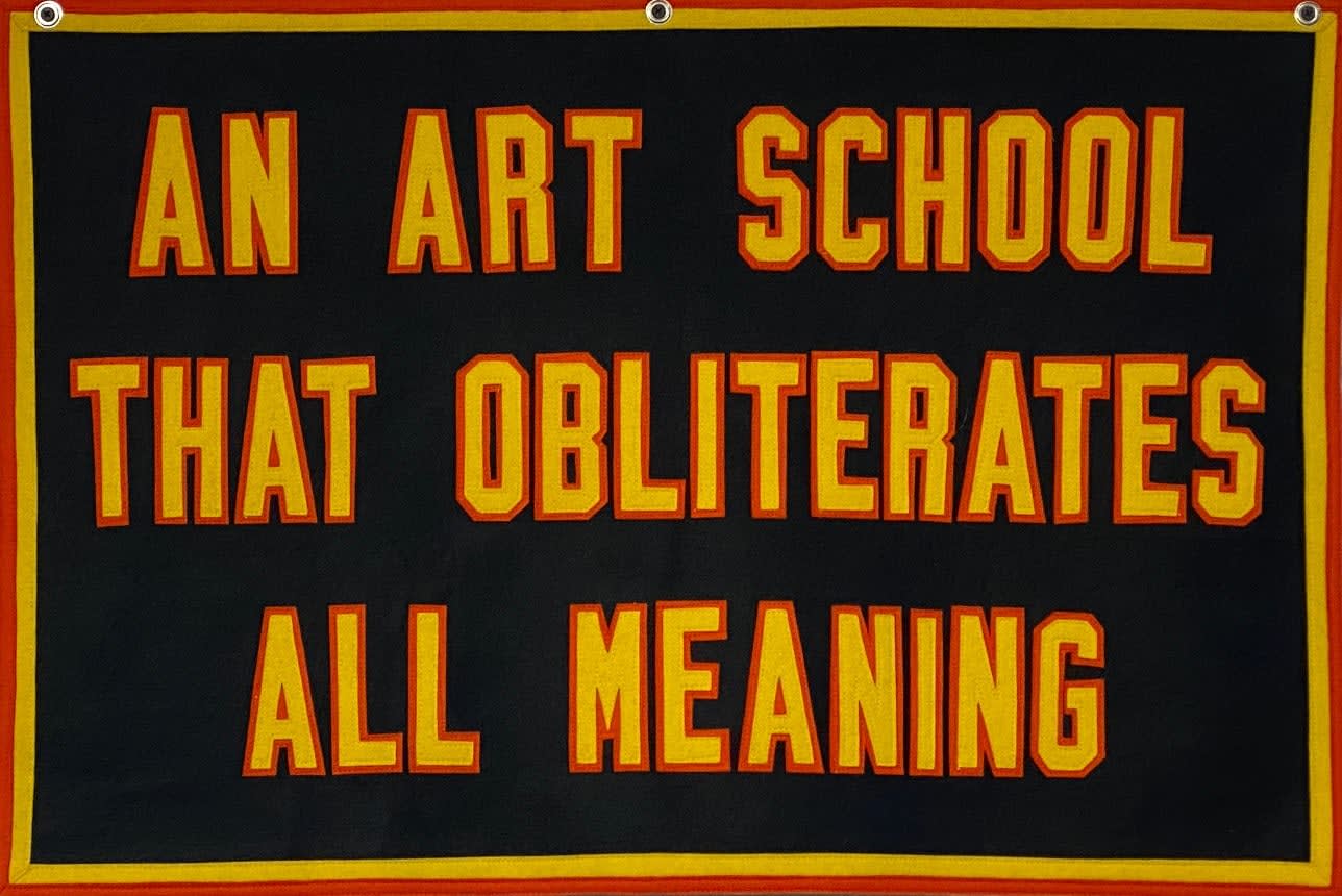 Jon Rubin, An Art School That Obliterates All Meaning in the series "An art school that is riddled with doubt", 2018 - 2023