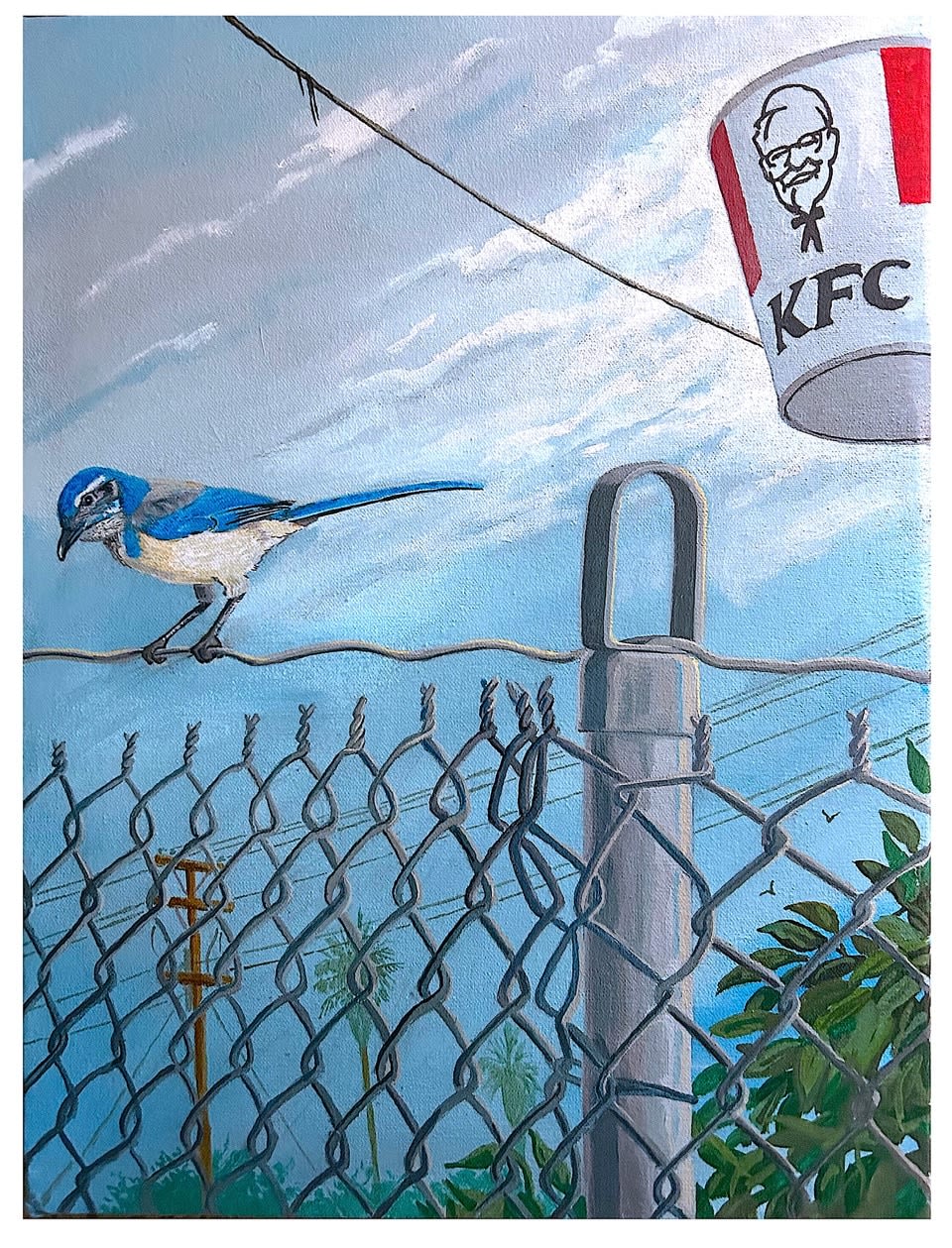 Sandow Birk, Scrub Jay, 2025