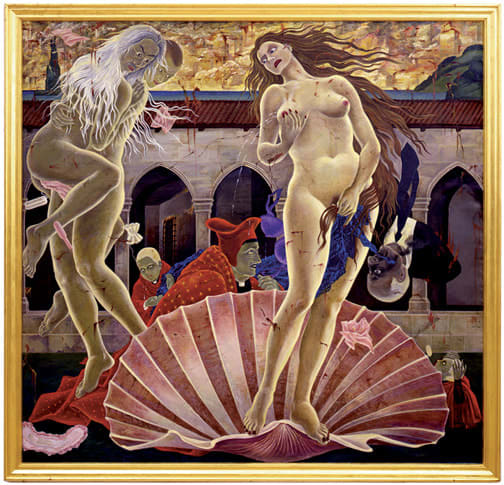 Masami Teraoka, The Cloisters/Birth of Venus, 2002-06