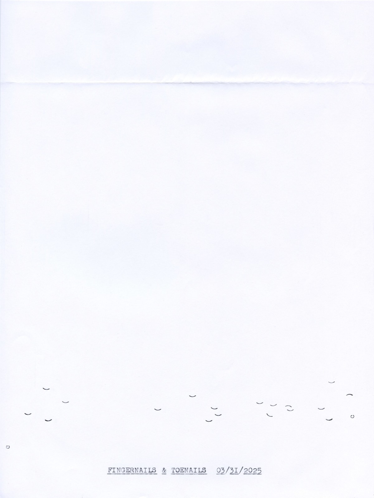 Lenka Clayton, Fingernails & Toenails 03/31/2025, 2025