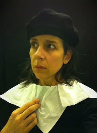 Nina Katchadourian, Lavatory Self-Portrait in the Flemish Style #10 ("Seat Assignment" project, 2010--ongoing), 2011