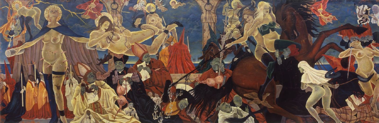 Masami Teraoka, The Cloisters/Venus and Pope's Bullfight, 2006-07