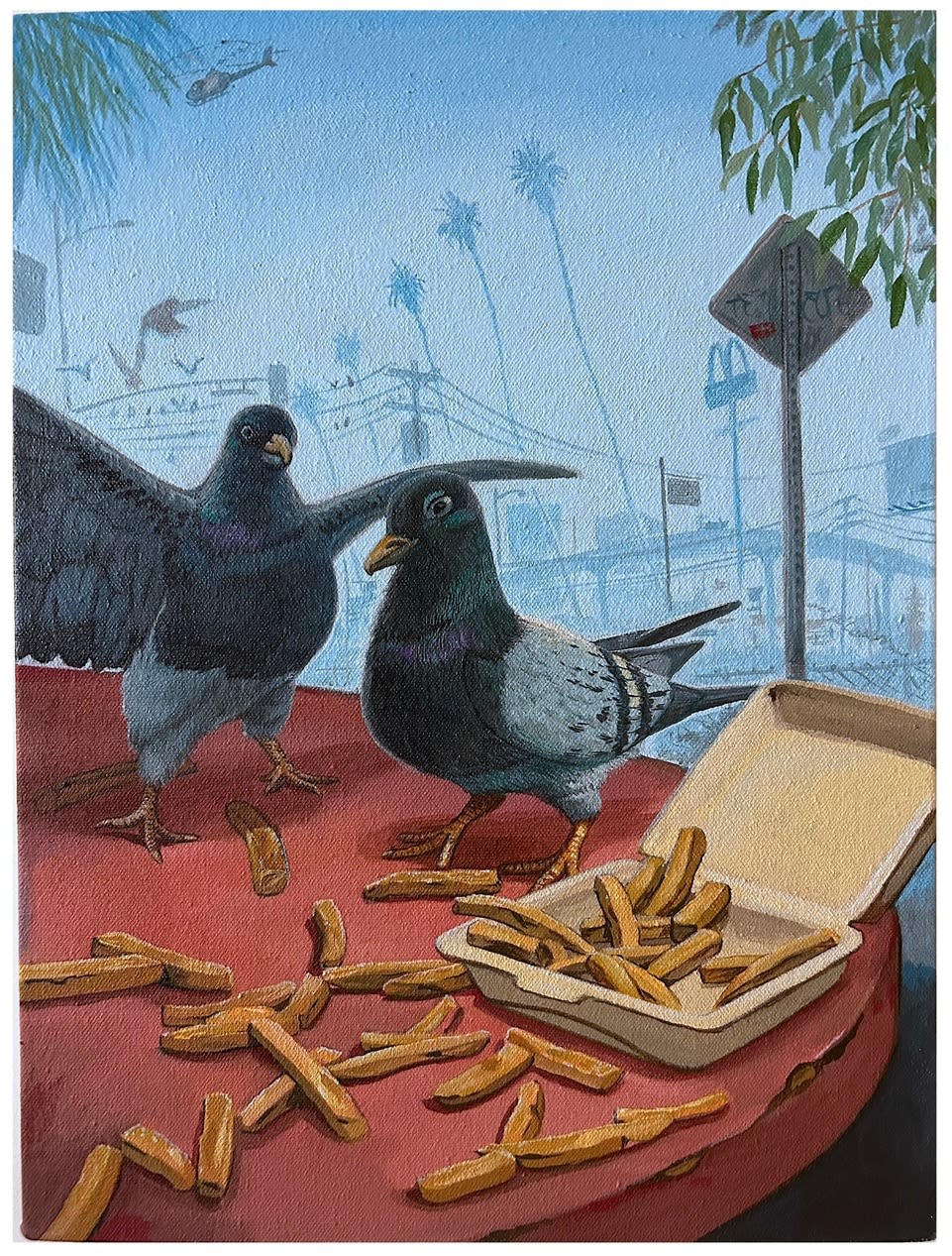 Sandow Birk, Feral Pigeon, 2025