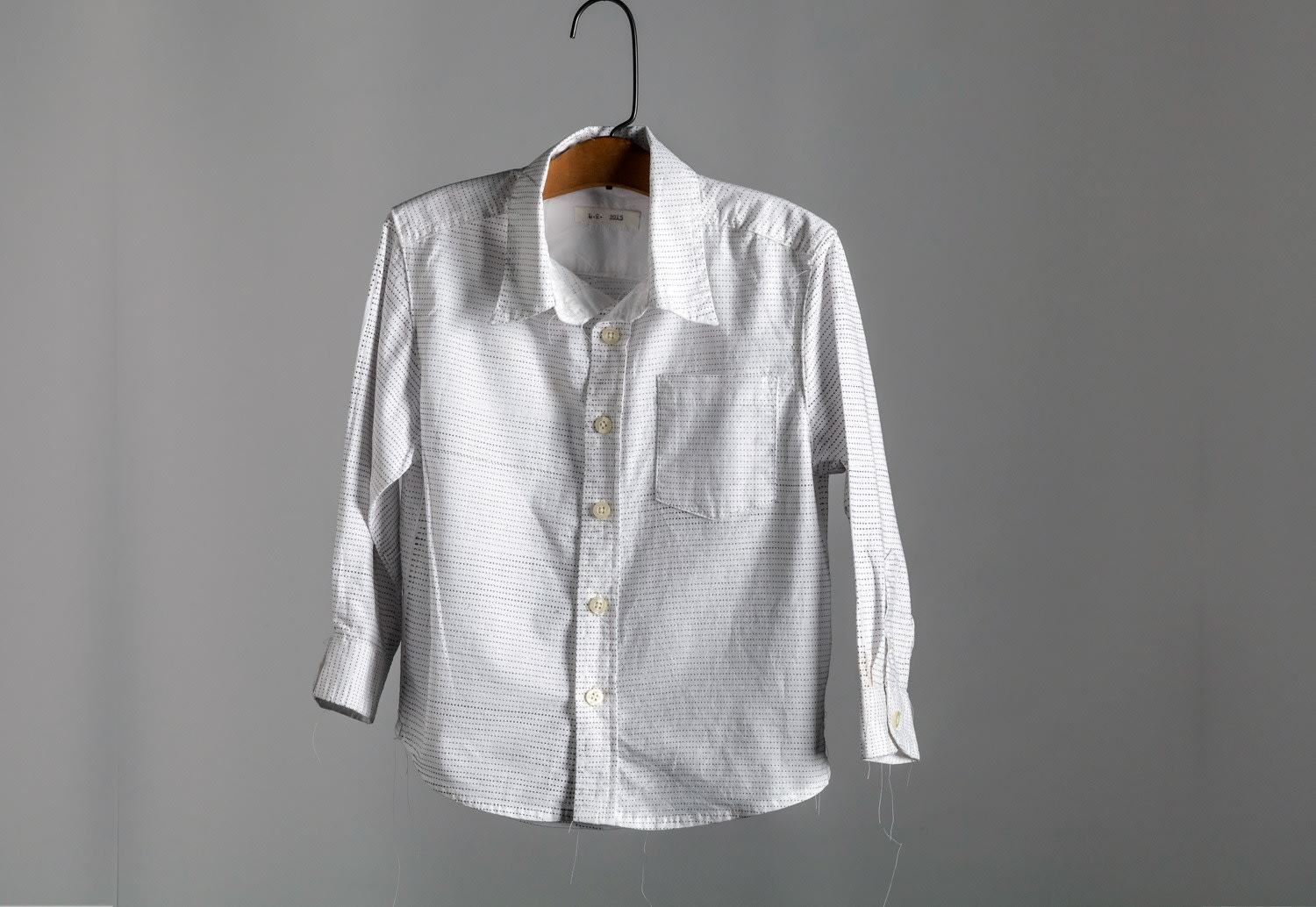 Lenka Clayton, Hand-Typed Polka Dot Shirt, 2015