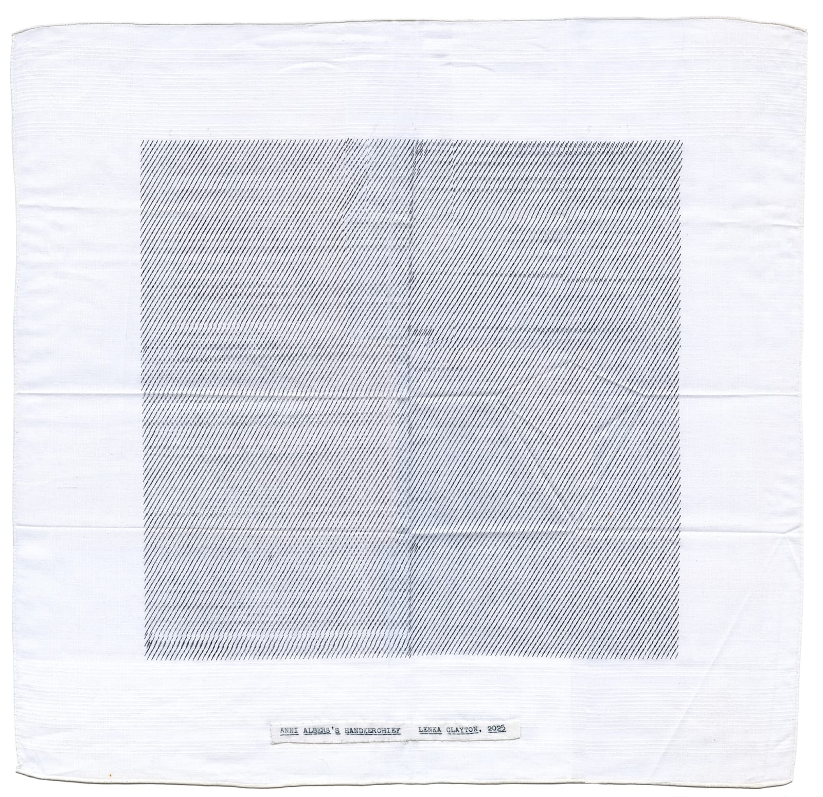 Lenka Clayton, Anni Alber's Handkerchief, 2025