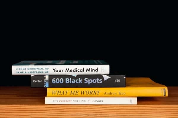 Nina Katchadourian, Your Medical Mind from the series Family Gathering, 2013 ("Sorted Books" project, 1993-ongoing), 2013