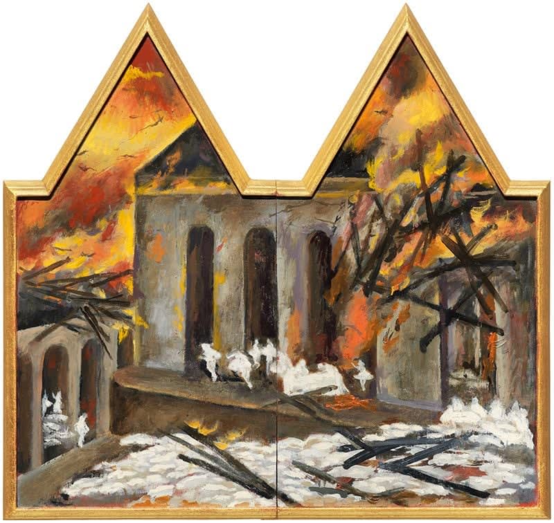 Masami Teraoka, Covid Death Toll/Swan Lake Rehearsal, 2022