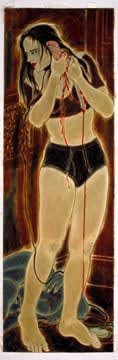 Masami Teraoka, Confessional Series/Woman with Haunting Mushroom, 1994