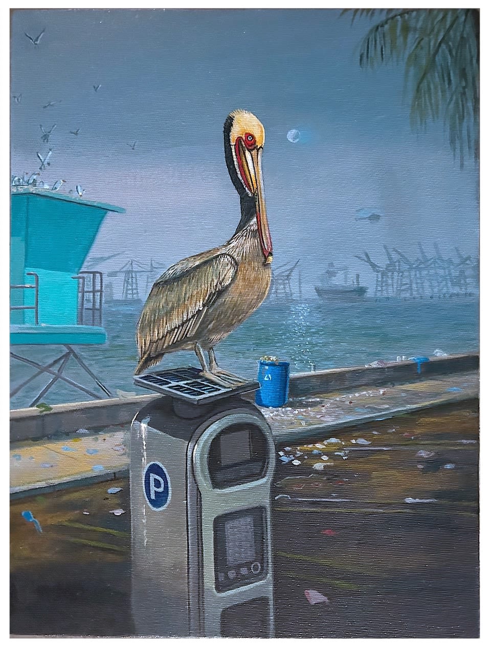 Sandow Birk, California Brown Pelican, 2025