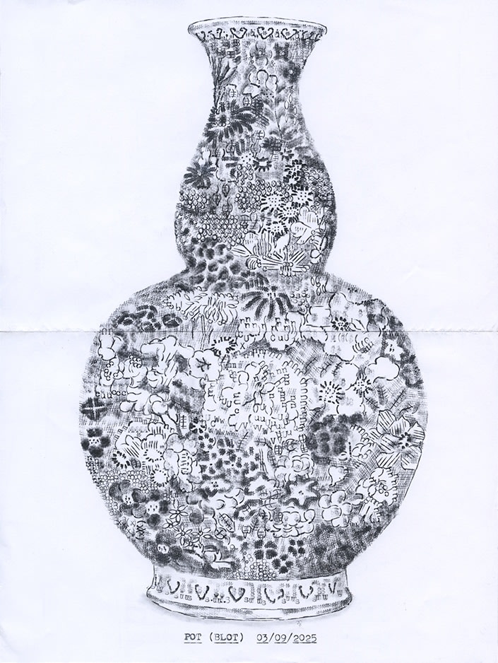 Lenka Clayton, Pot (Blot) 03/09/2025 (diptych) , 2025