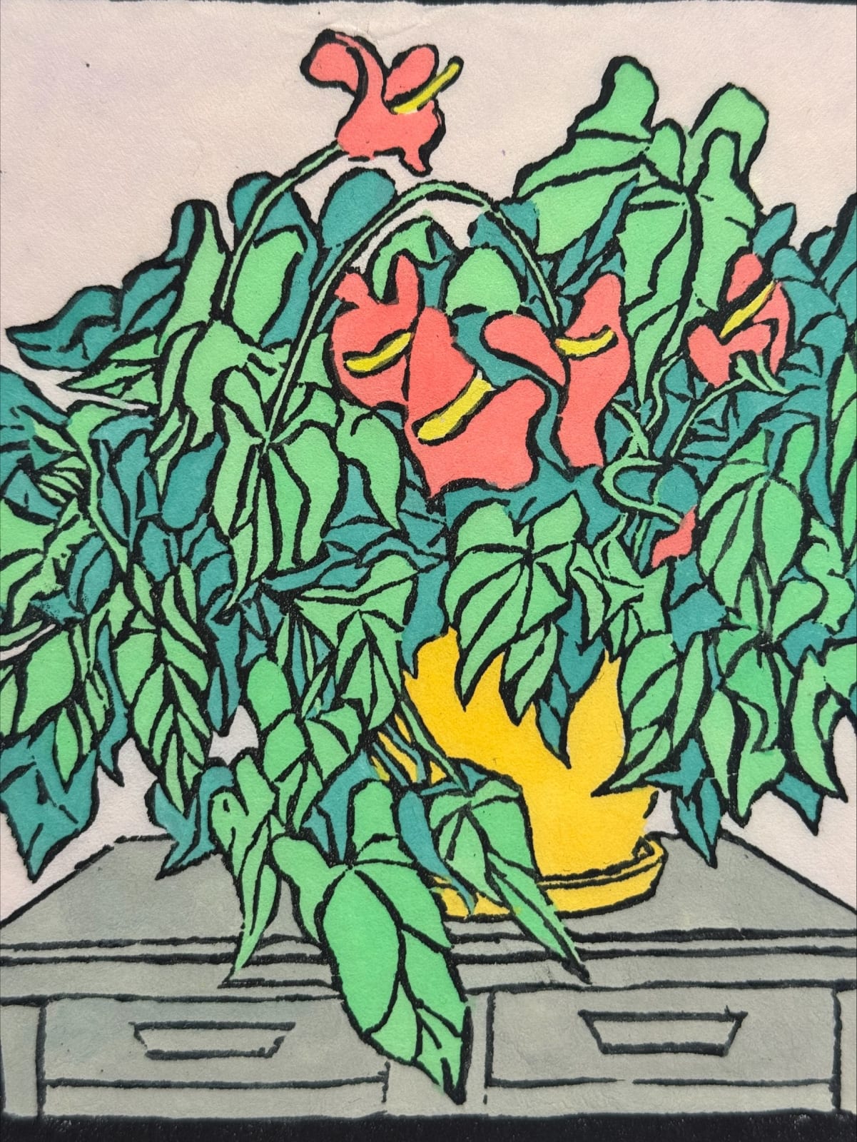 Al Lewis, Fridge Plant (mustard pot variation), 2020