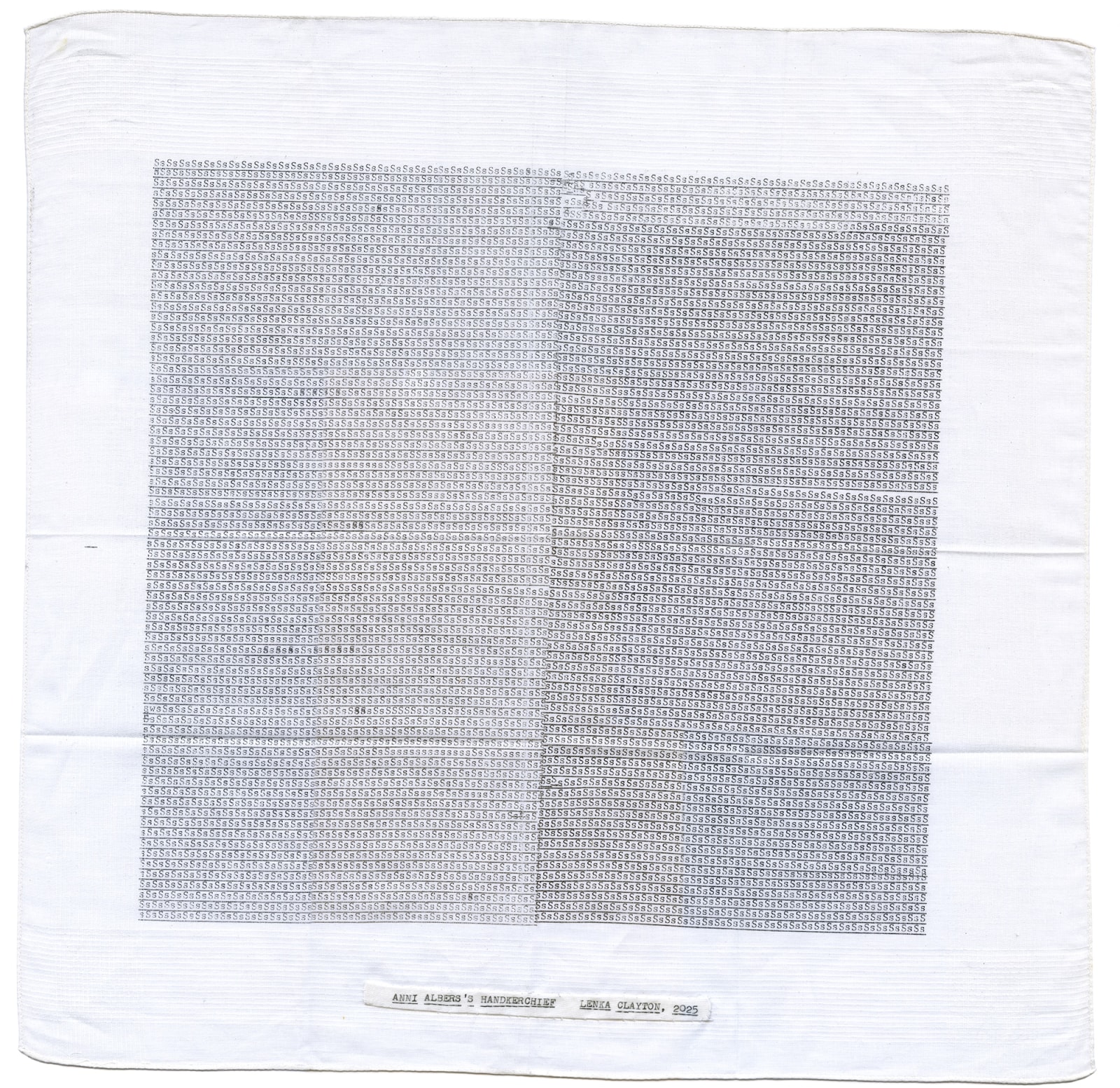 Lenka Clayton, Anni Alber's Handkerchief, 2025