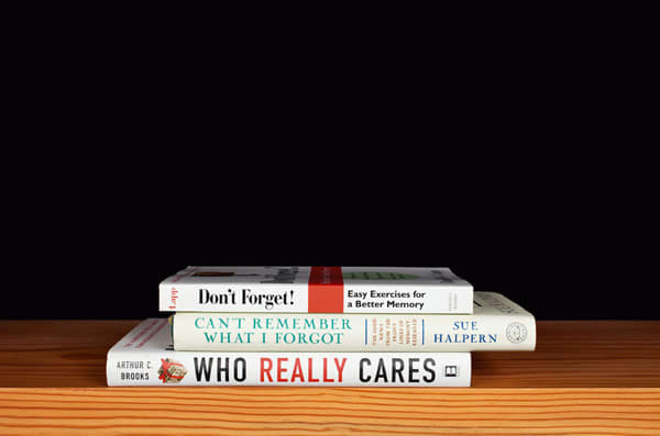 Nina Katchadourian, Don't Forget from the series Family Gathering, 2013 ("Sorted Books" project, 1993-ongoing), 2013