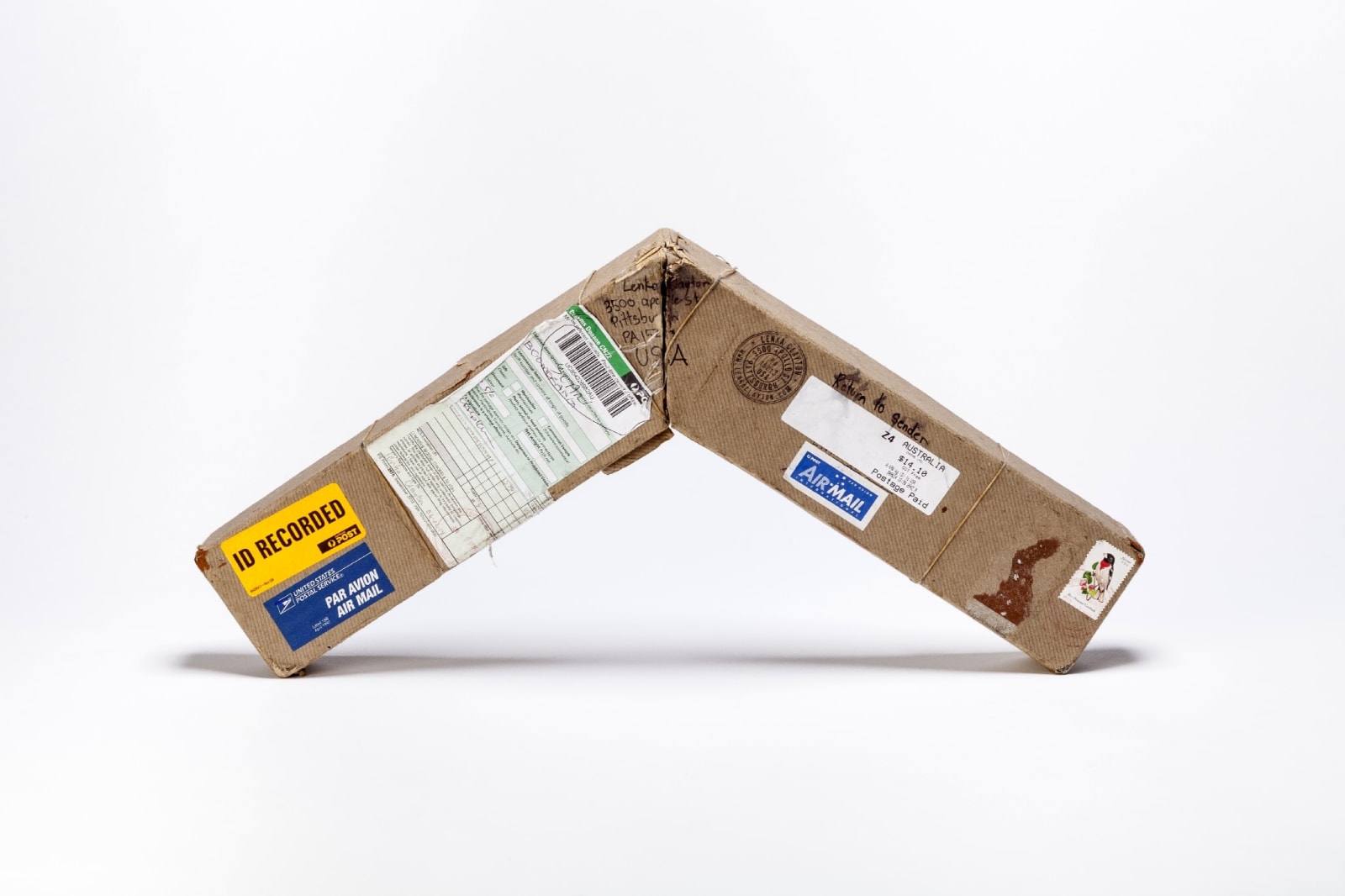 Lenka Clayton, Boomerang Sent to Australia and Back, 2015