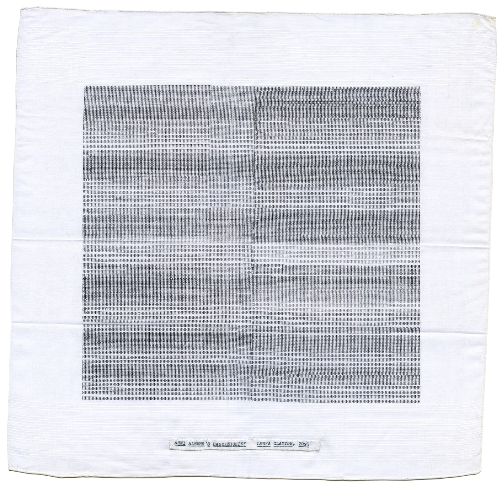 Lenka Clayton, Anni Albers's Handkerchief, 2025