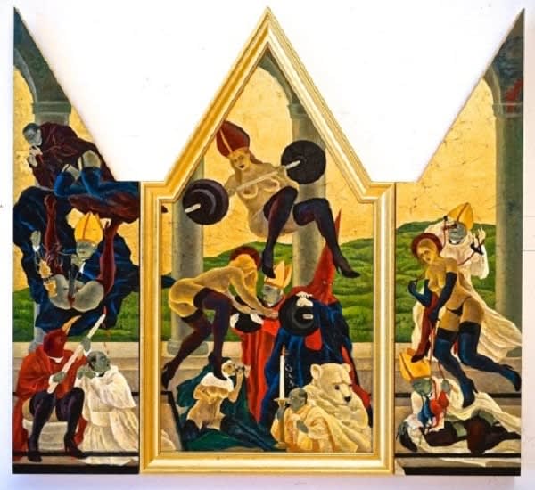 Masami Teraoka, The Cloisters/Arezzo Converters, 2015