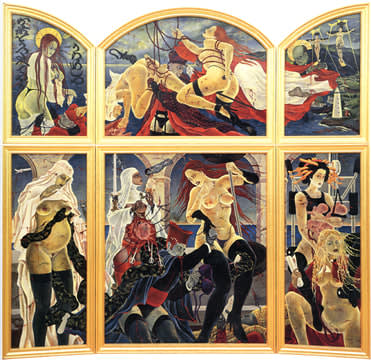 Masami Teraoka, The Cloisters/Holy Sea Pregnancy Test, 2006 - 2009