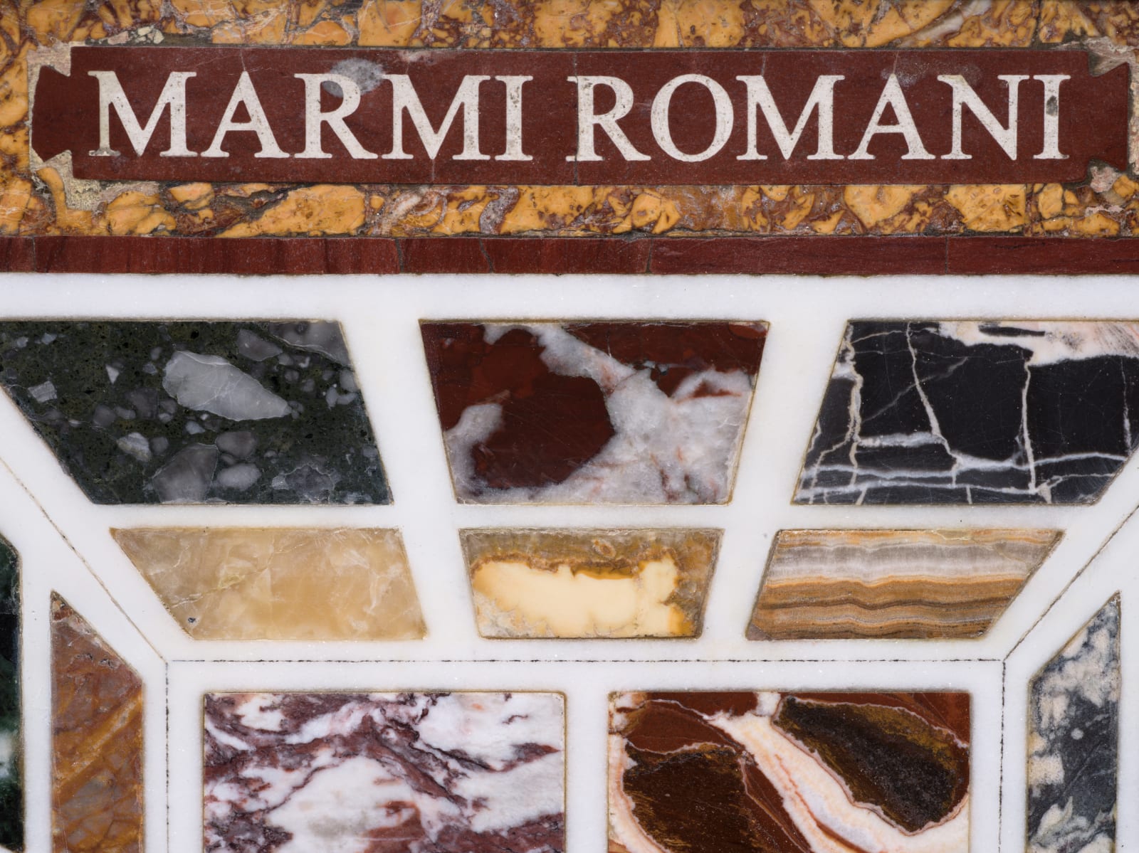 ITALIAN PIETRA DURA 'MARMI ROMANI' PLAQUE, 19th Century