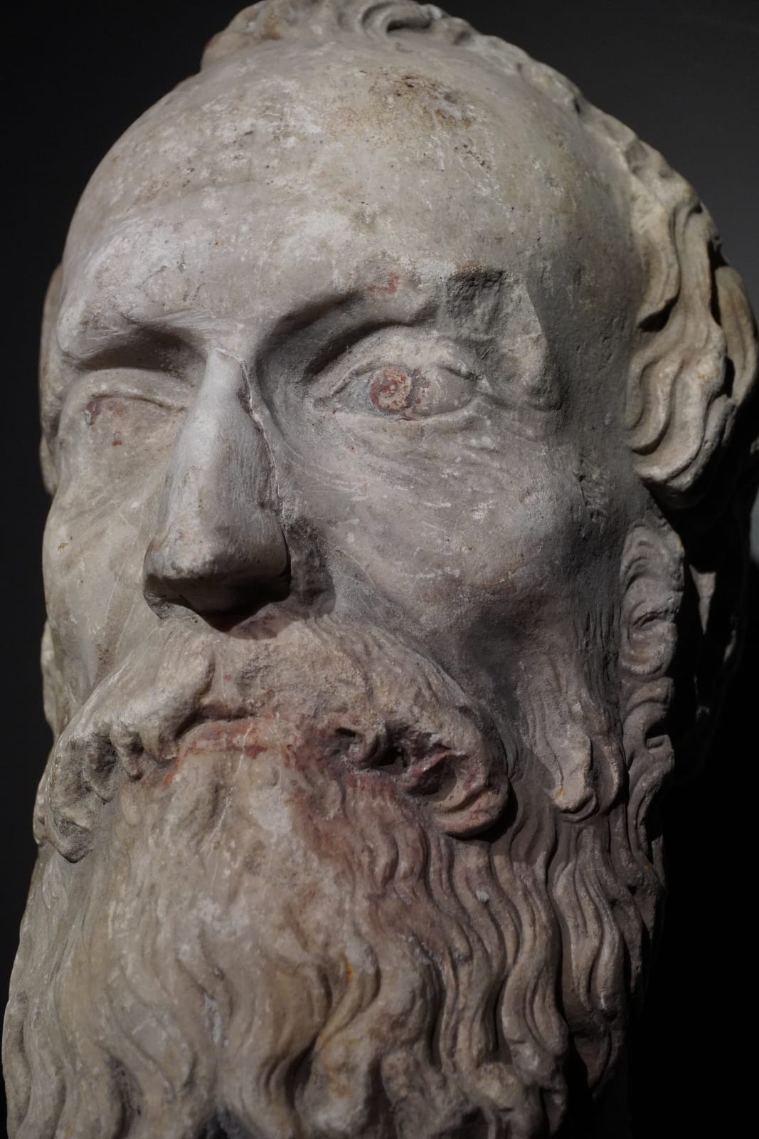 PORTRAIT HEAD OF BEARDED MAN, Central Italy, 16th/17th Century