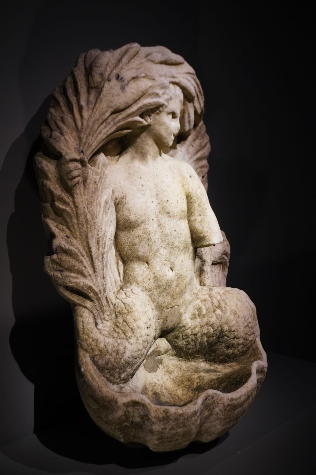 MARBLE WALL FOUNTAIN WITH TRITON, Italy, 18th Century