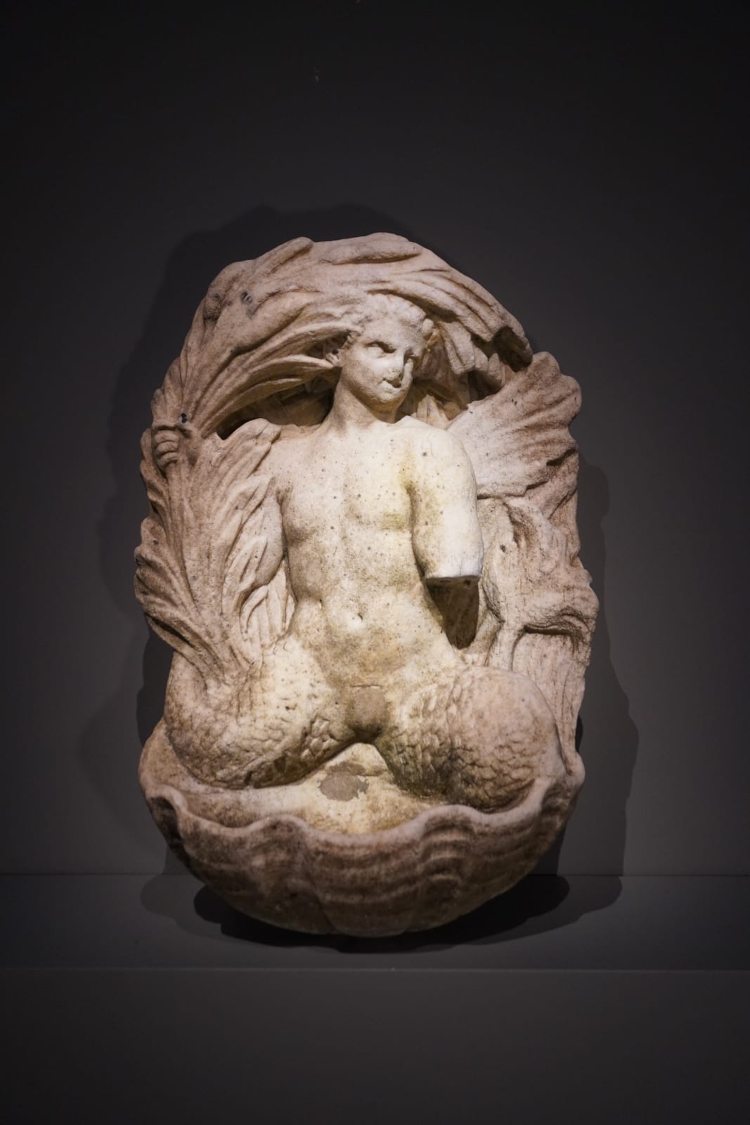 MARBLE WALL FOUNTAIN WITH TRITON, Italy, 18th Century