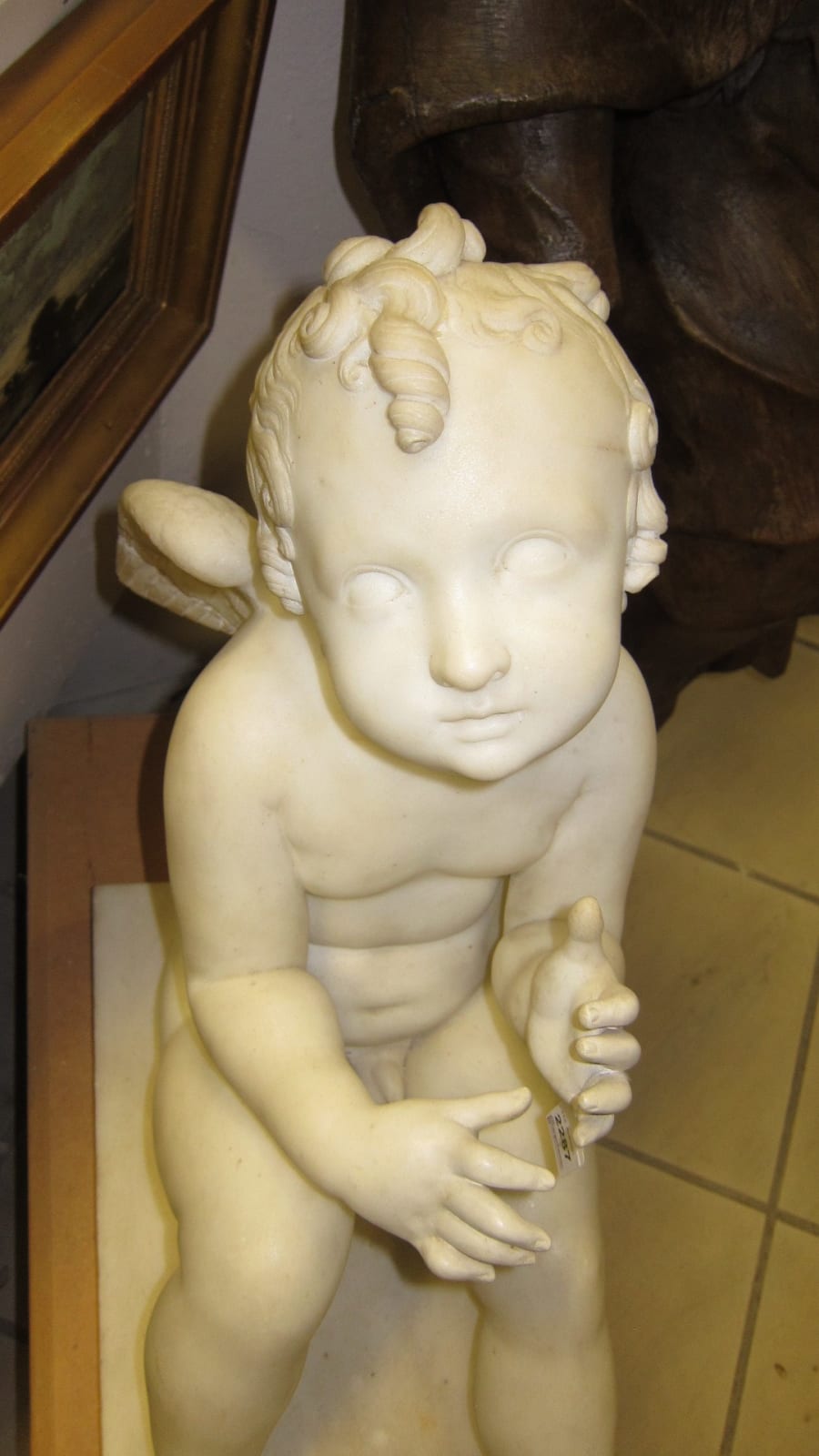 Attr. Bertel Thorvalsden, WINGED CUPID, Italy, 19th Century