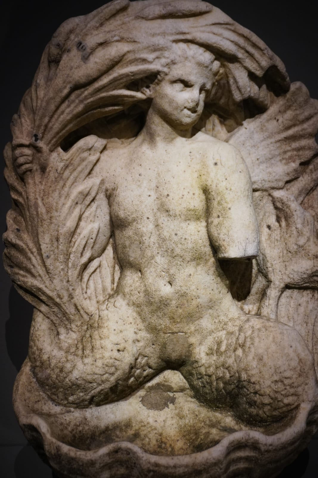 MARBLE WALL FOUNTAIN WITH TRITON, Italy, 18th Century