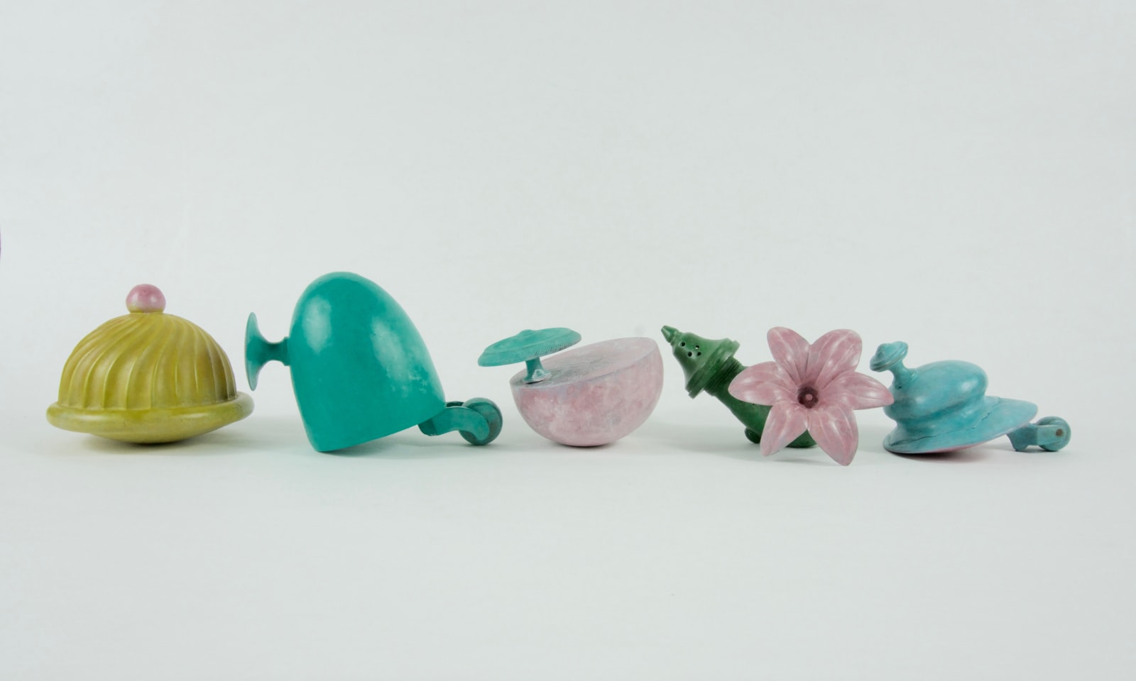 Cecilia Moore, Table Manners - five piece installation, 2023