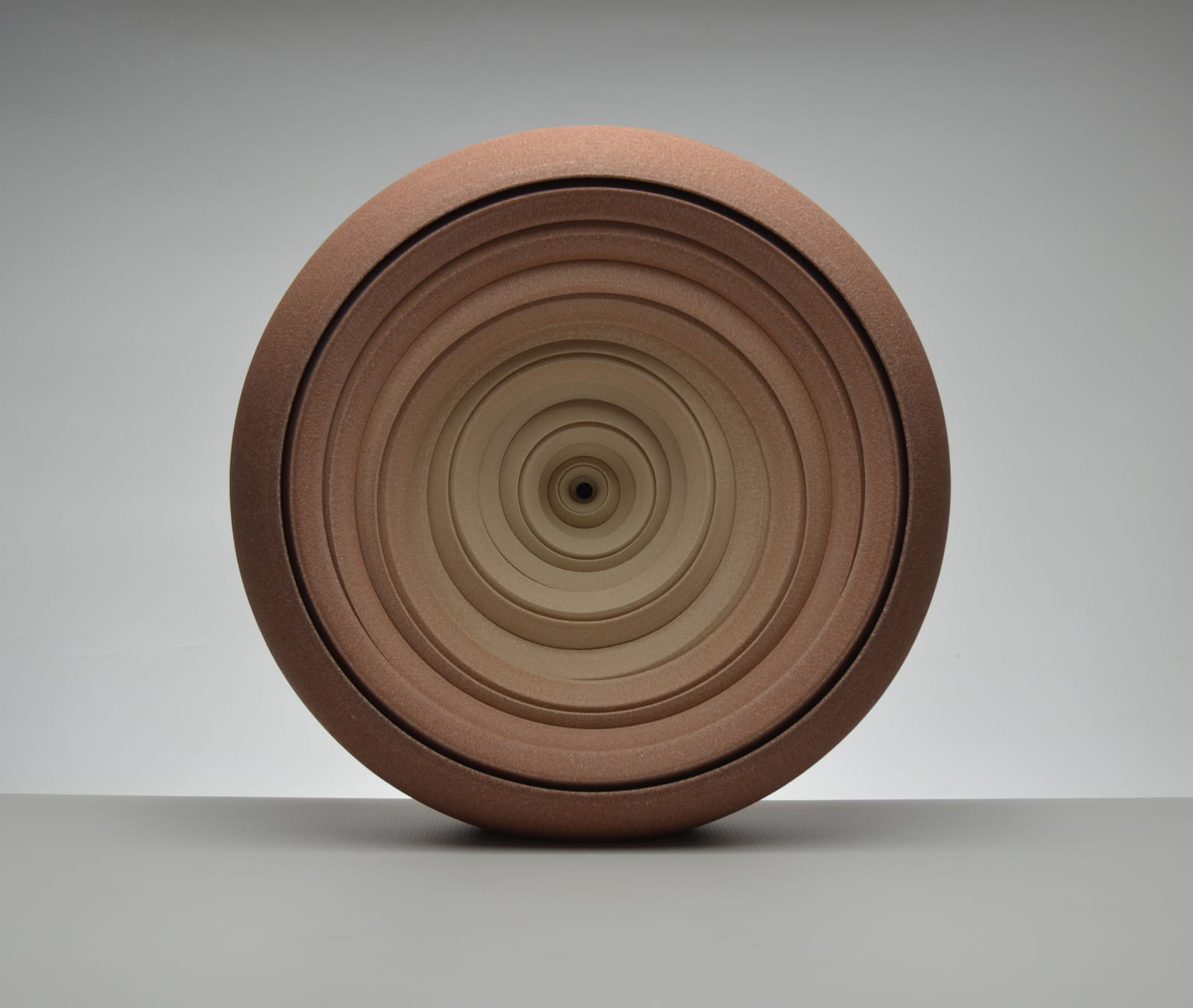 Matthew Chambers, Earth Red Slow Twist sculpture, 2020