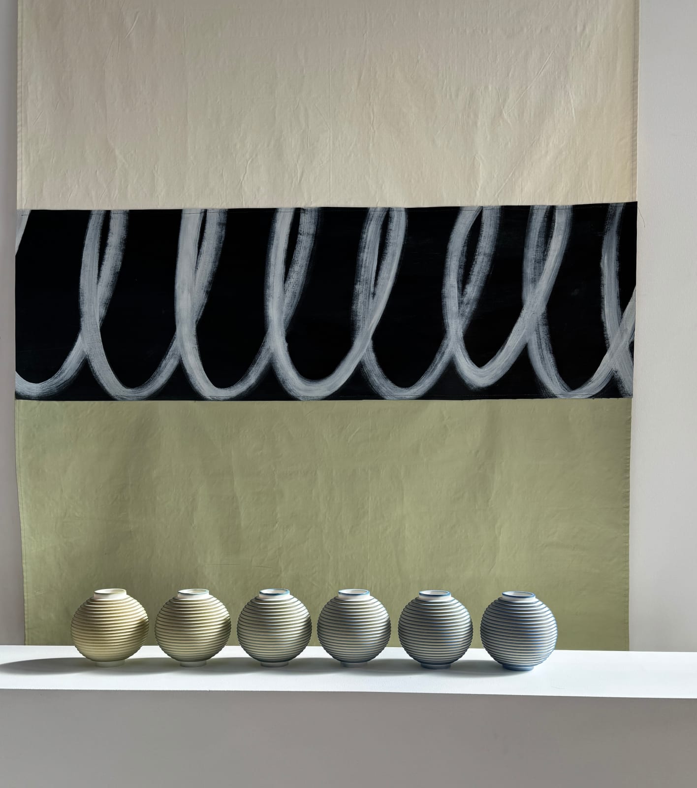 Nicholas Lees, Wave - 25.07 - six piece installation, 2025