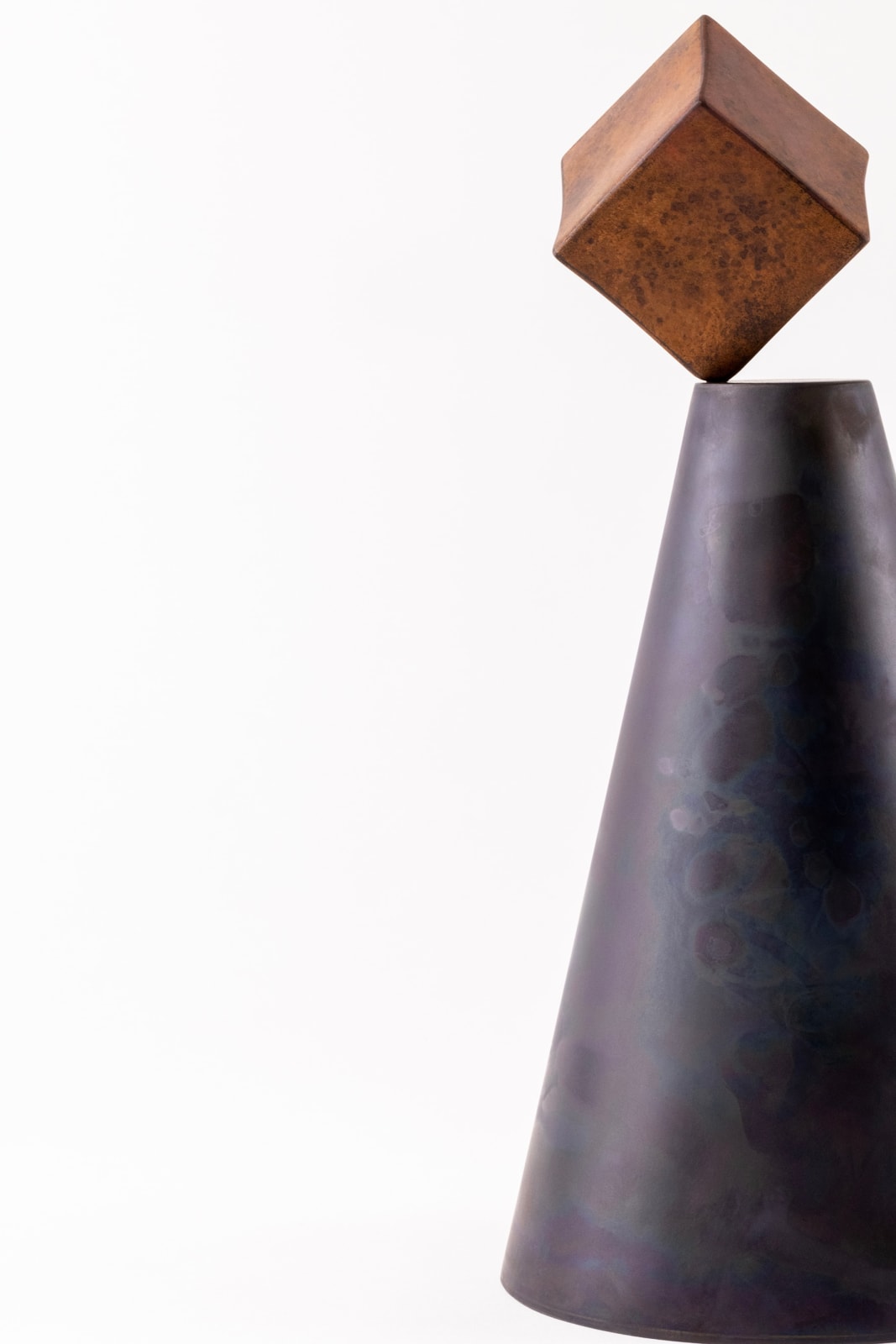 Juliette Bigley, Balance (orange cube), 2023