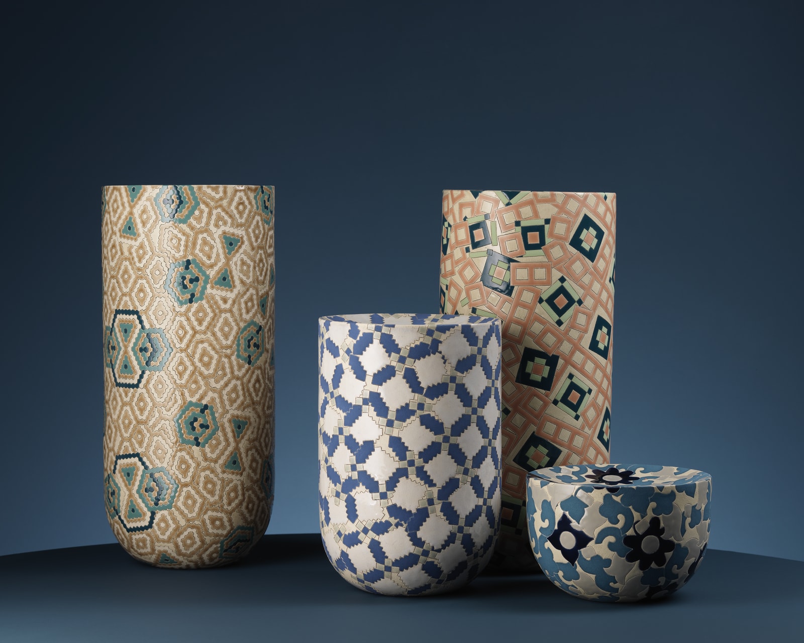 Frances Priest, Small Vase Form, Kirkcaldy Patterns V, 2021