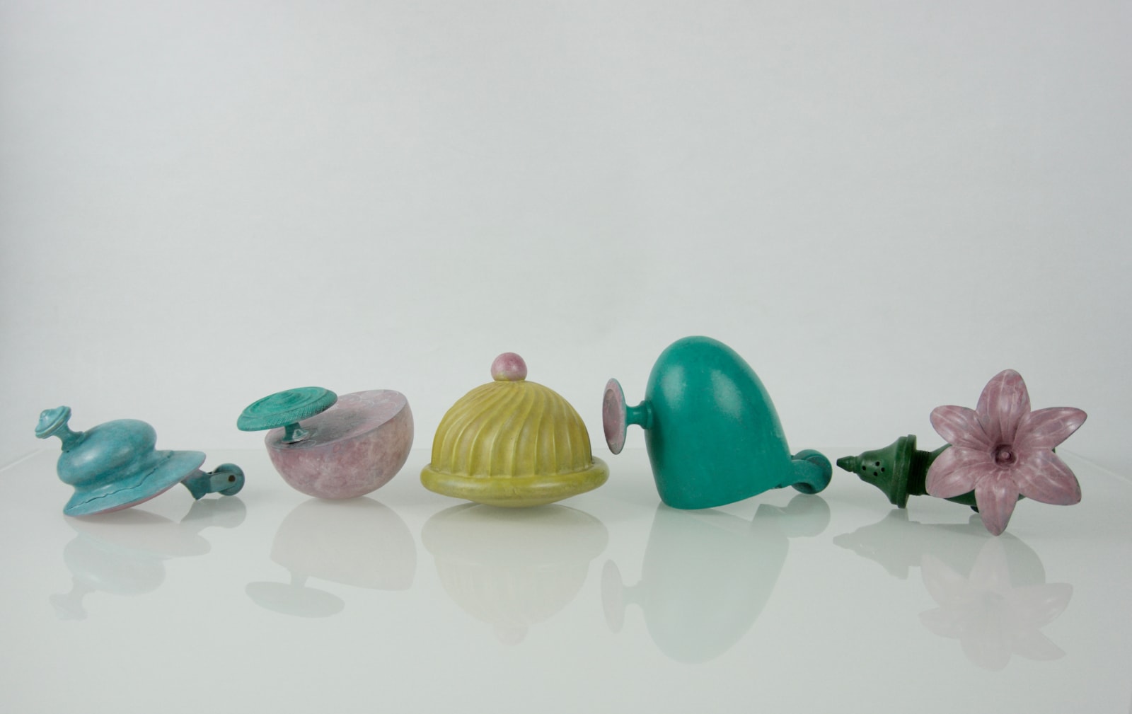 Cecilia Moore, Table Manners - five piece installation, 2023