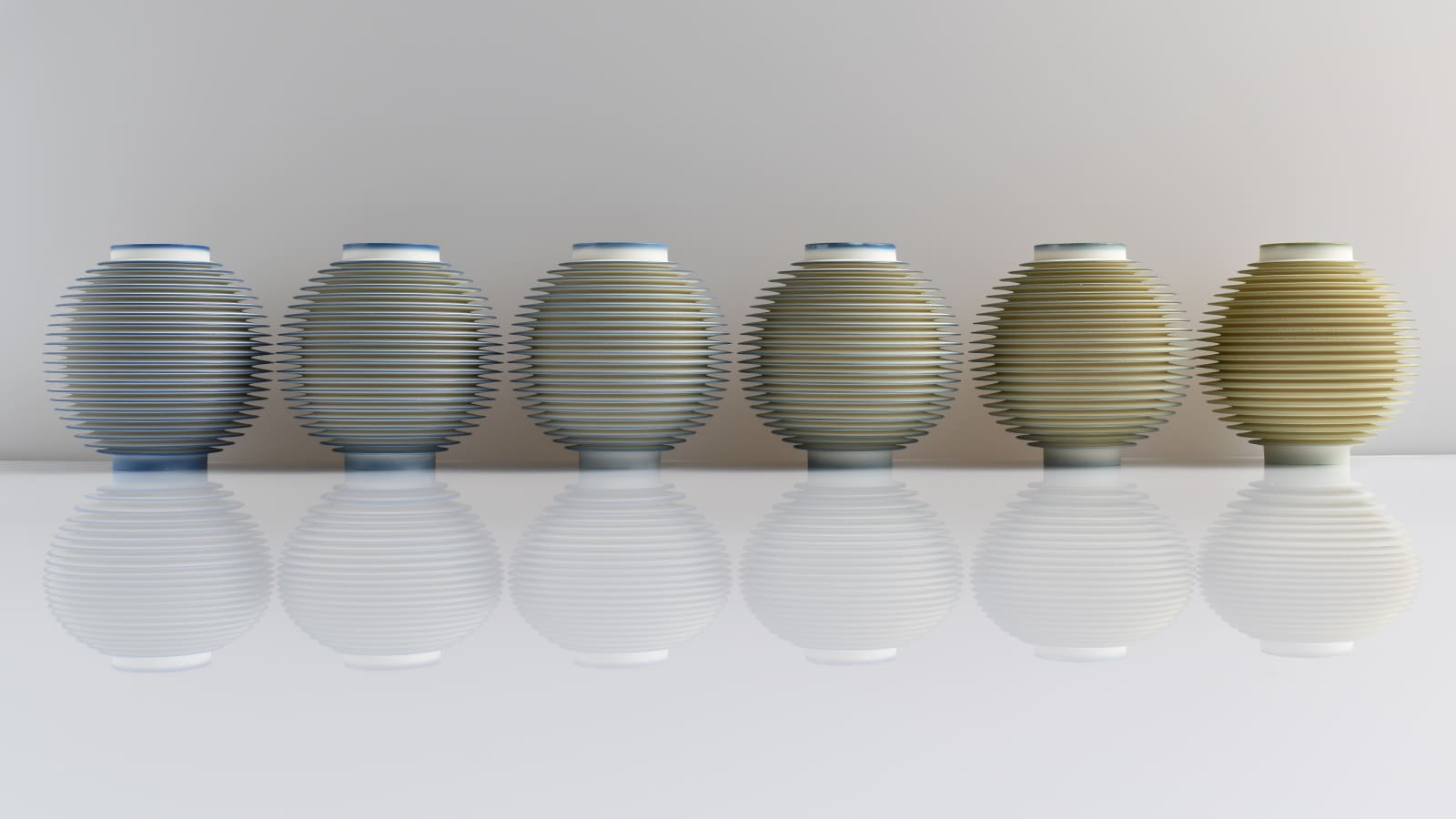 Nicholas Lees, Wave - 25.07 - six piece installation, 2025