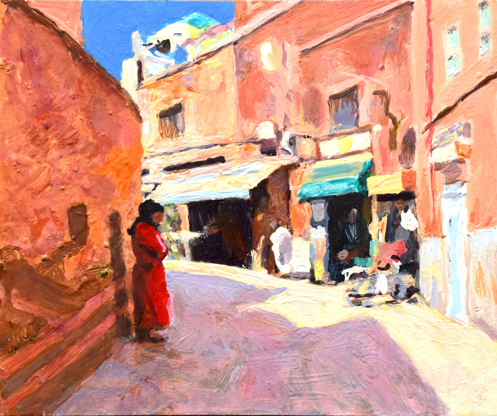 Trevor Burgess, Street Scene (Marrakech)