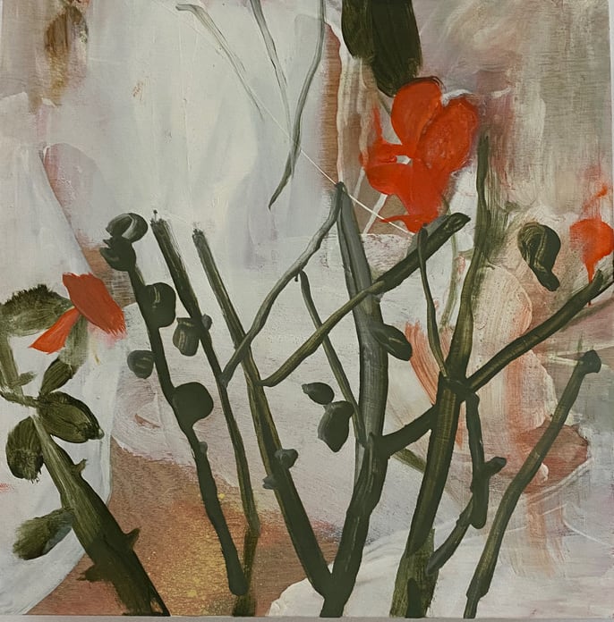Helen Ballardie, Rose with Hand, 2021