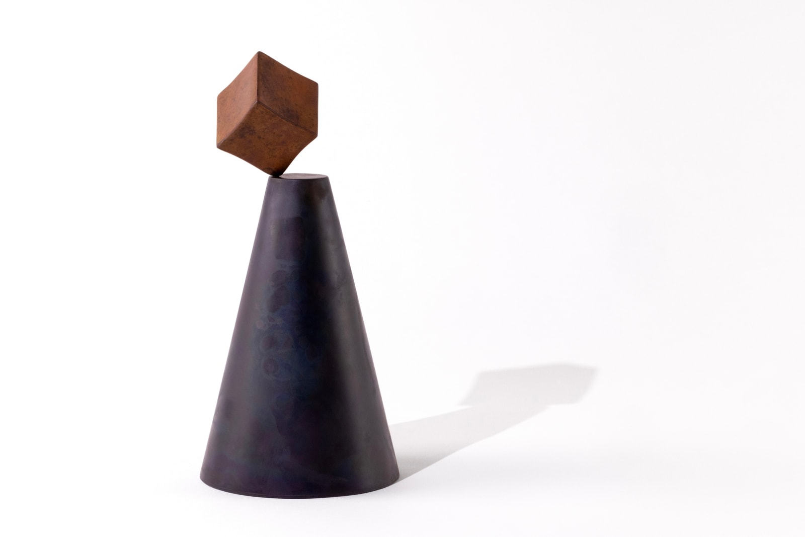 Juliette Bigley, Balance (orange cube), 2023