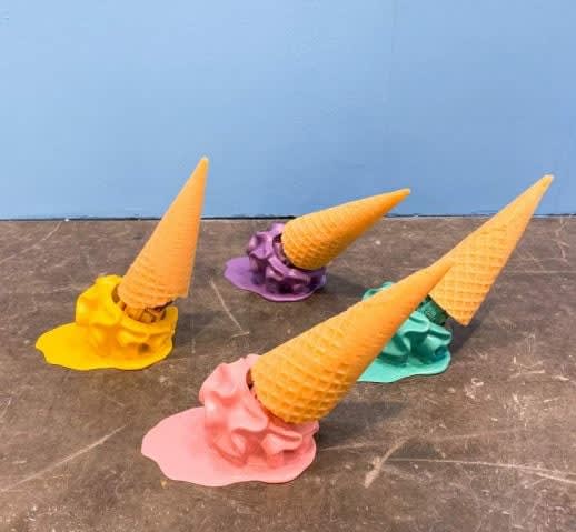Chan Wai Lap, Eat me! Eat me! | 吃我!吃我! (Stawberry, vanilla, chocolate, matcha, taro, mint, bozi soda, mango), 2021