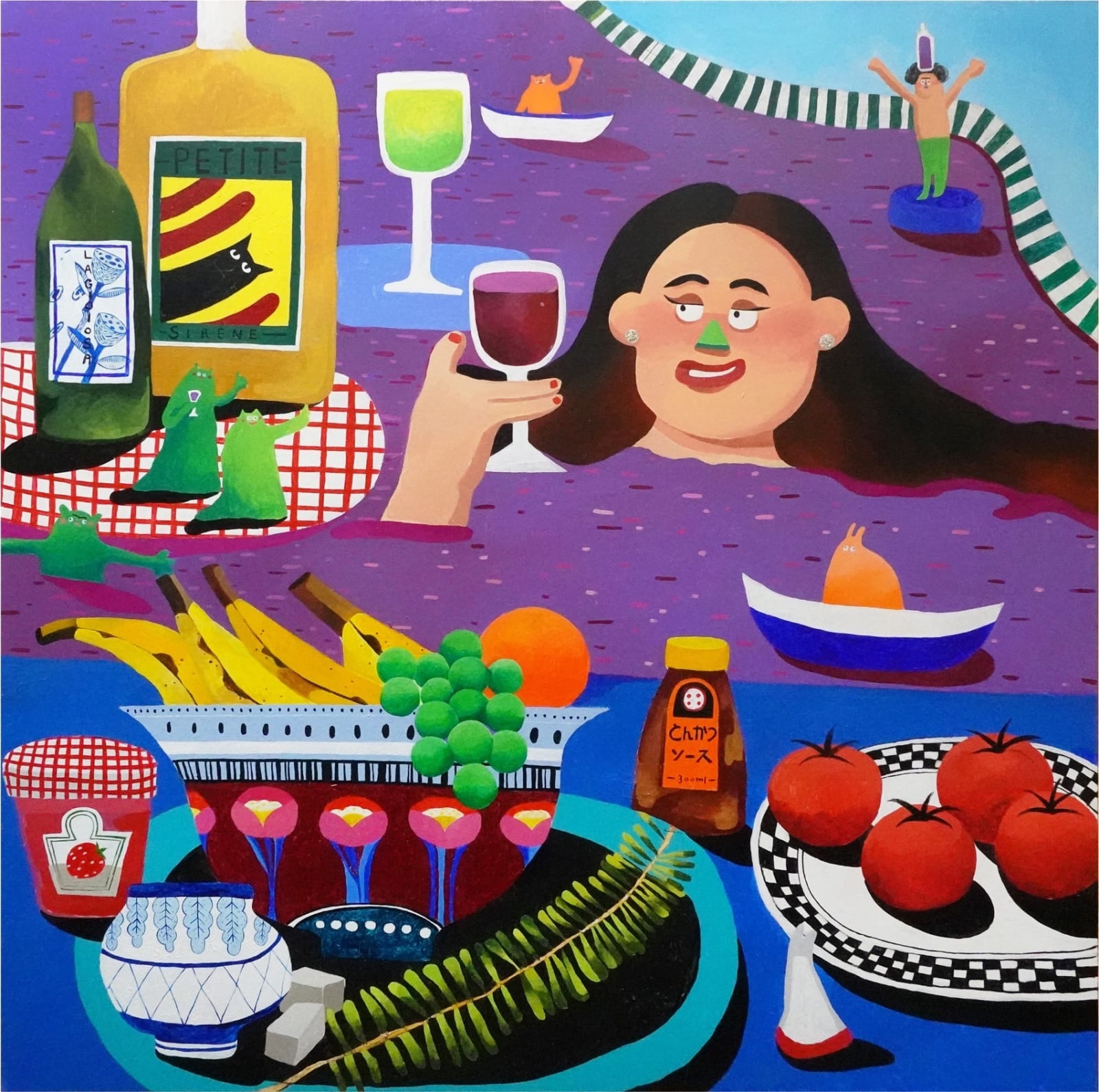 Leung Po Ying, Agnes, Soak up the wine 浸泡在酒中, 2024