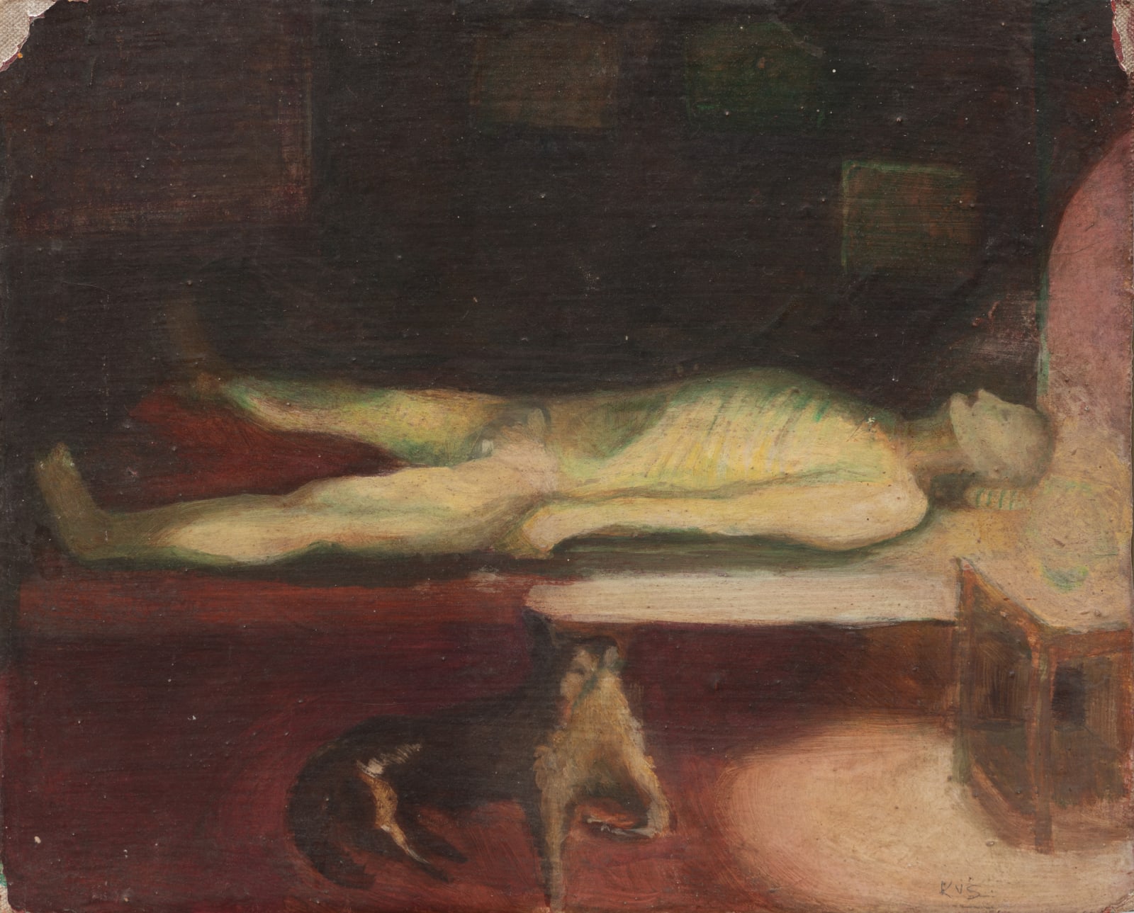 Katie van Scherpenberg, Pai morto [Dead father], 1972