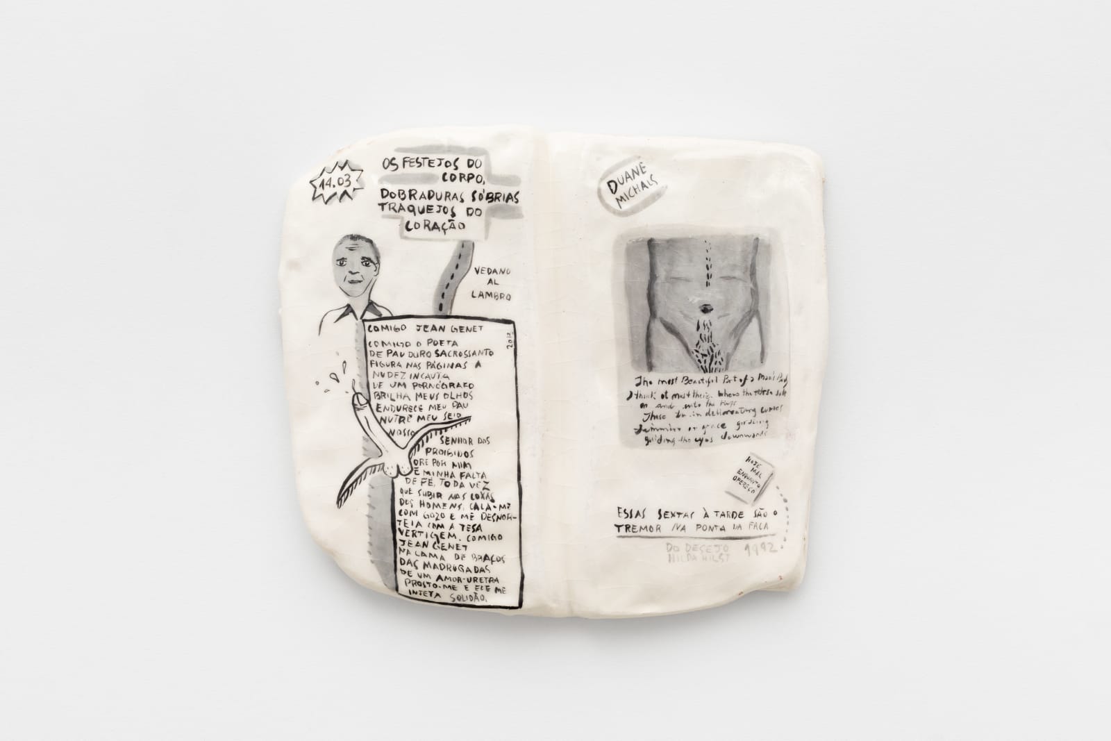 Matheus Chiaratti, Tremor na ponta da faca (Abetarda) [Shiver at the knife’s edge (Abetarda series)], 2024