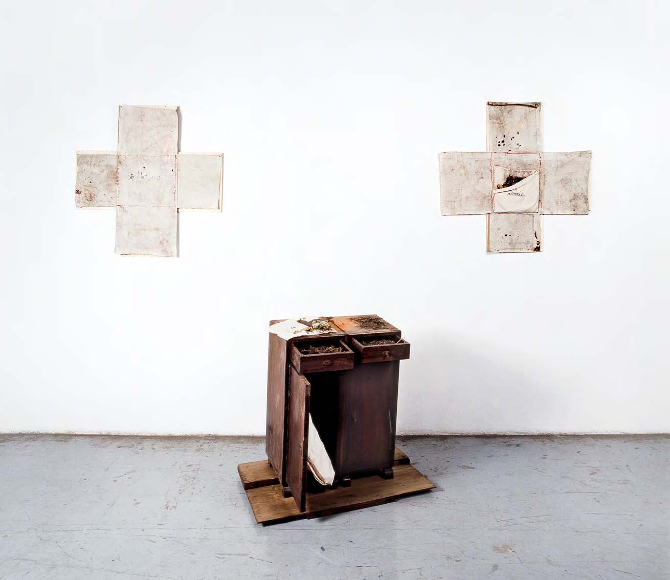 Karin Lambrecht, Installation view from MAC-USP, São Paulo of 'St Matthew and Mary', 1993