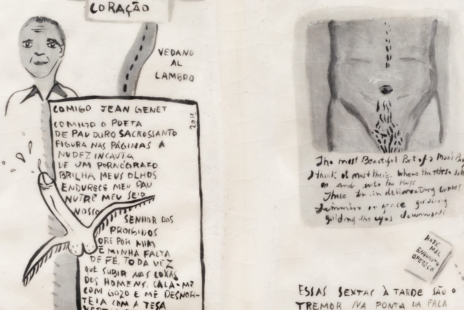 Matheus Chiaratti, Tremor na ponta da faca (Abetarda) [Shiver at the knife’s edge (Abetarda series)], 2024