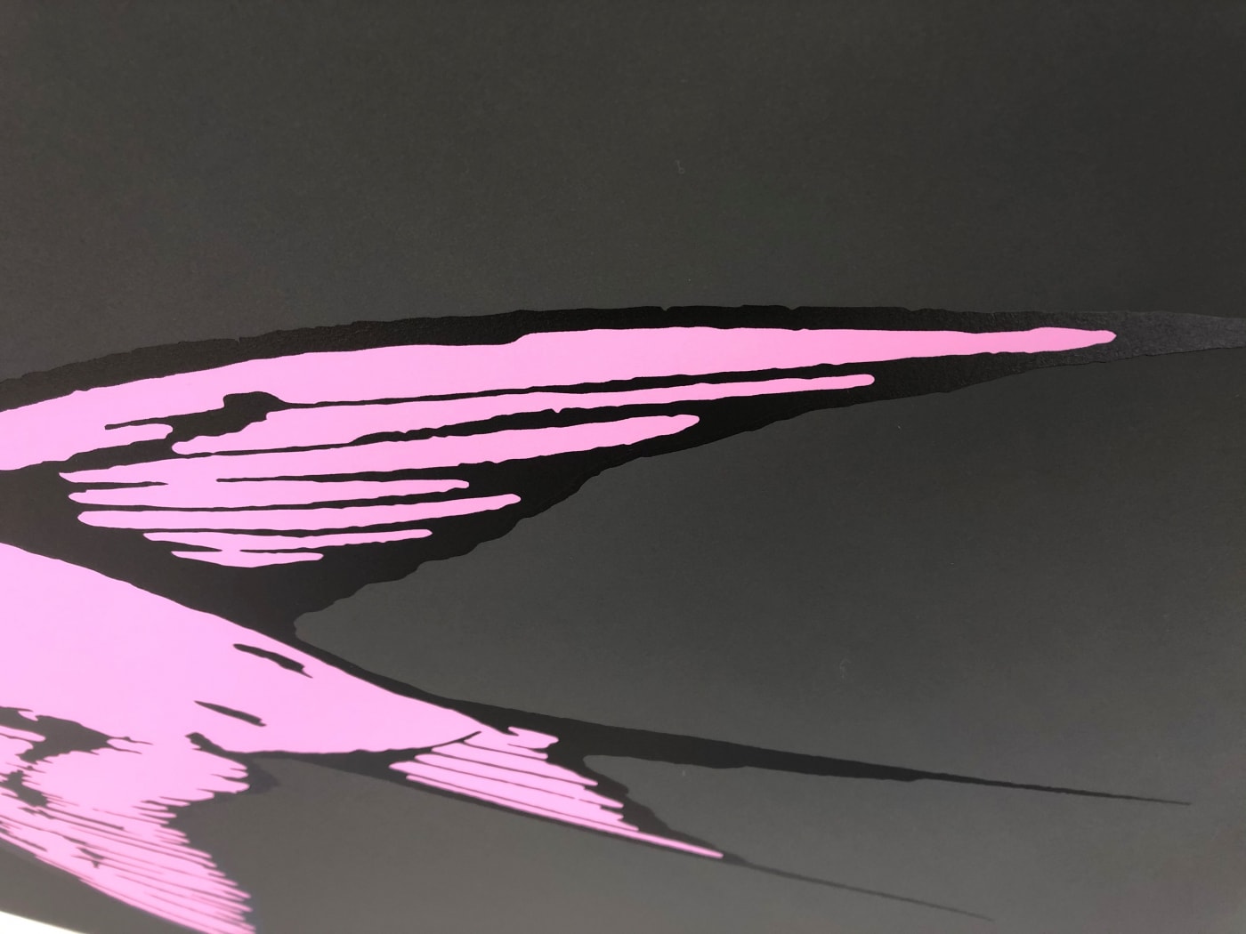 Dan Baldwin, Love and Light Charcoal and Pink, 2019