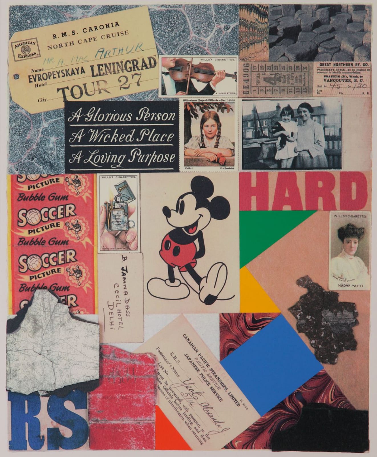 Peter Blake, Homage to Schwitters - Mickey, 2005