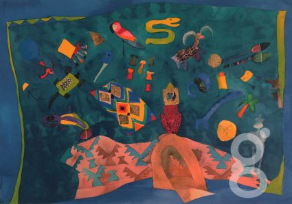 Sylvia Edwards, Still Life in Turquoise